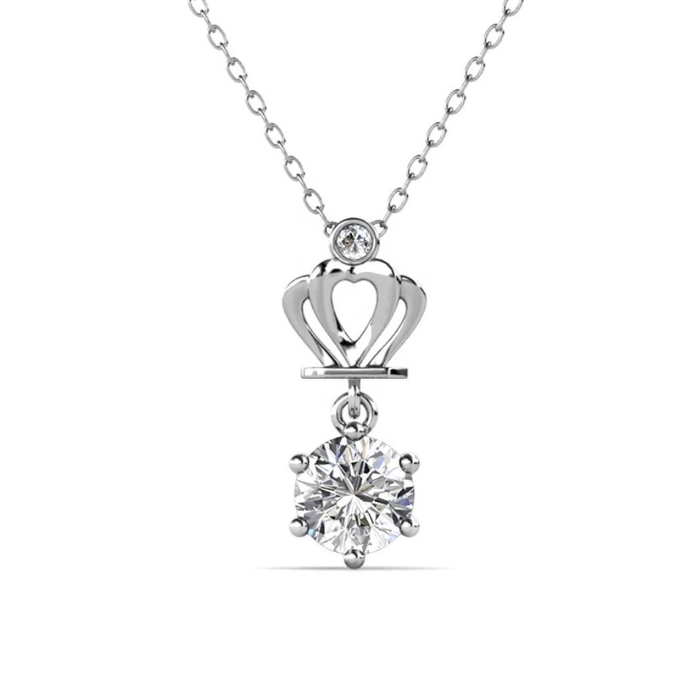 1ct. t.w. Diamond Crown Necklace